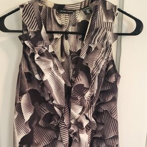 New York and Company grey patterned tunic